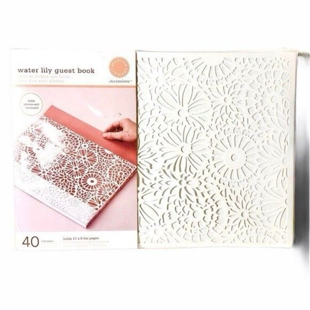 Martha Stewart Crafts - Occasions Collection - Album - Water Lily Die Cut Guest